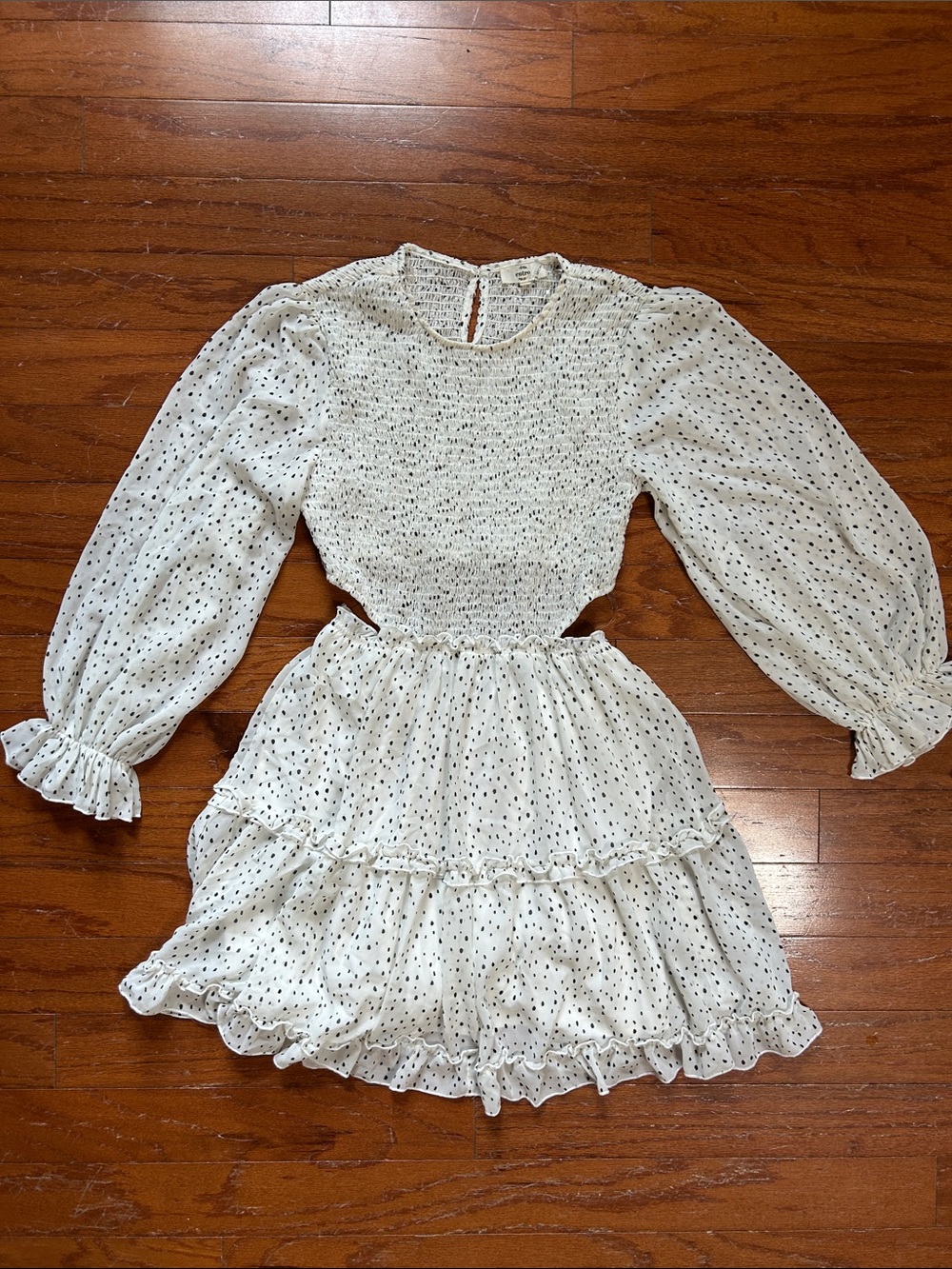 entro Polka Dot Ruffle Dress